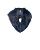 Dyed Silver Fox Fur Collar
