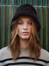 Merino Shearling Nappa Bucket Hat