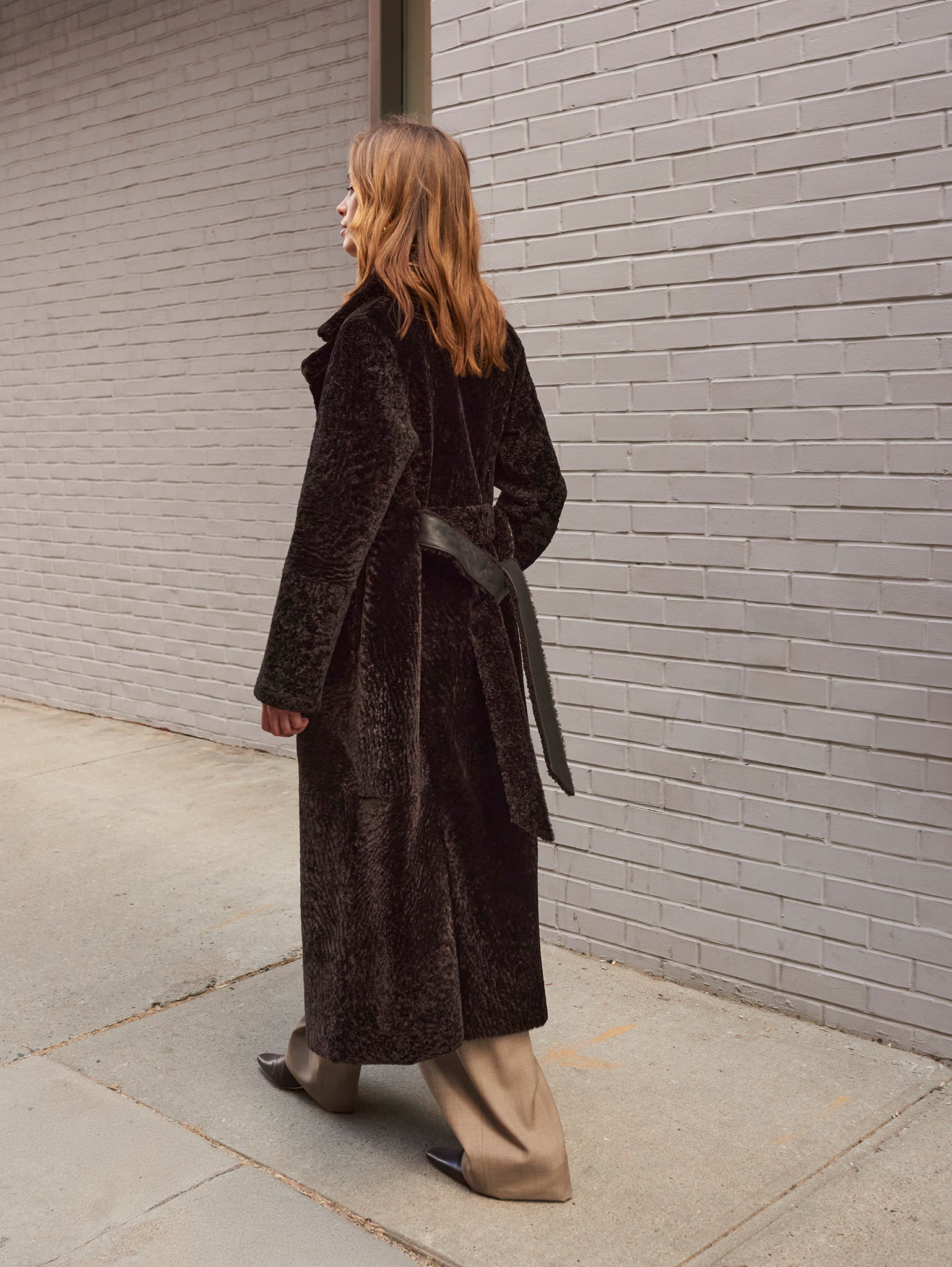 The Celine Shearling Trench Coat