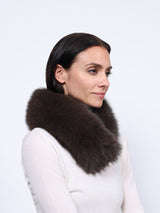 Smooth Fur Headband Convertible to a Scarf