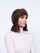 Knitted Mink Headband in Multiple Colors