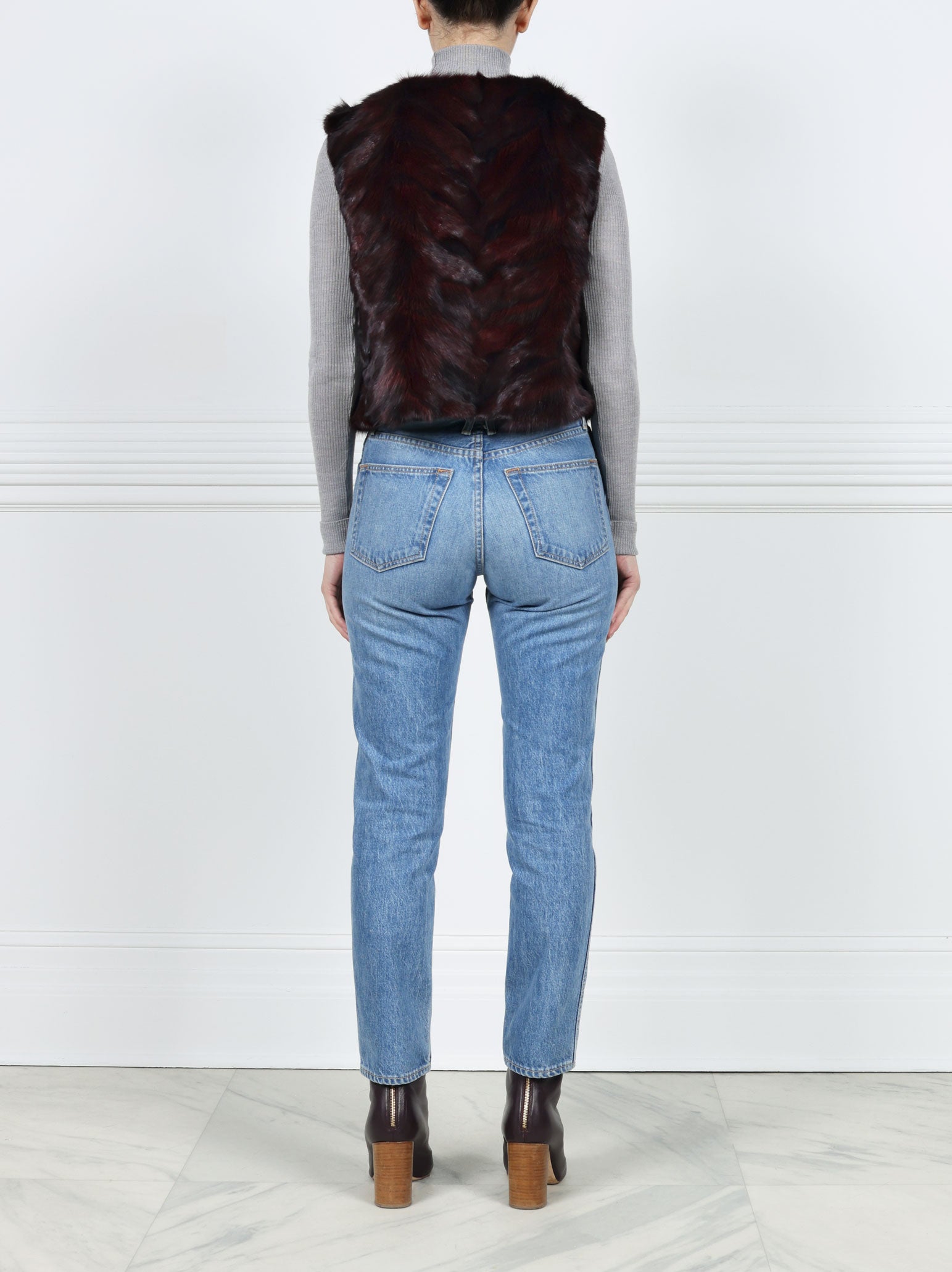 Fox Fur Patchwork Vest