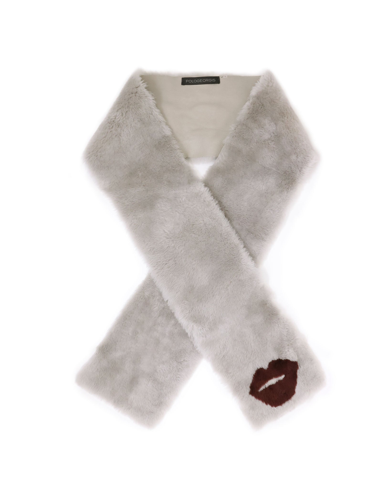 The Kiss Merino Shearling Scarf
