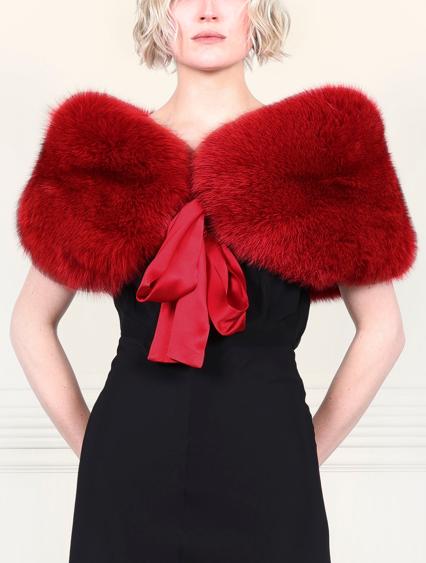 The Bow Fox Fur Stole