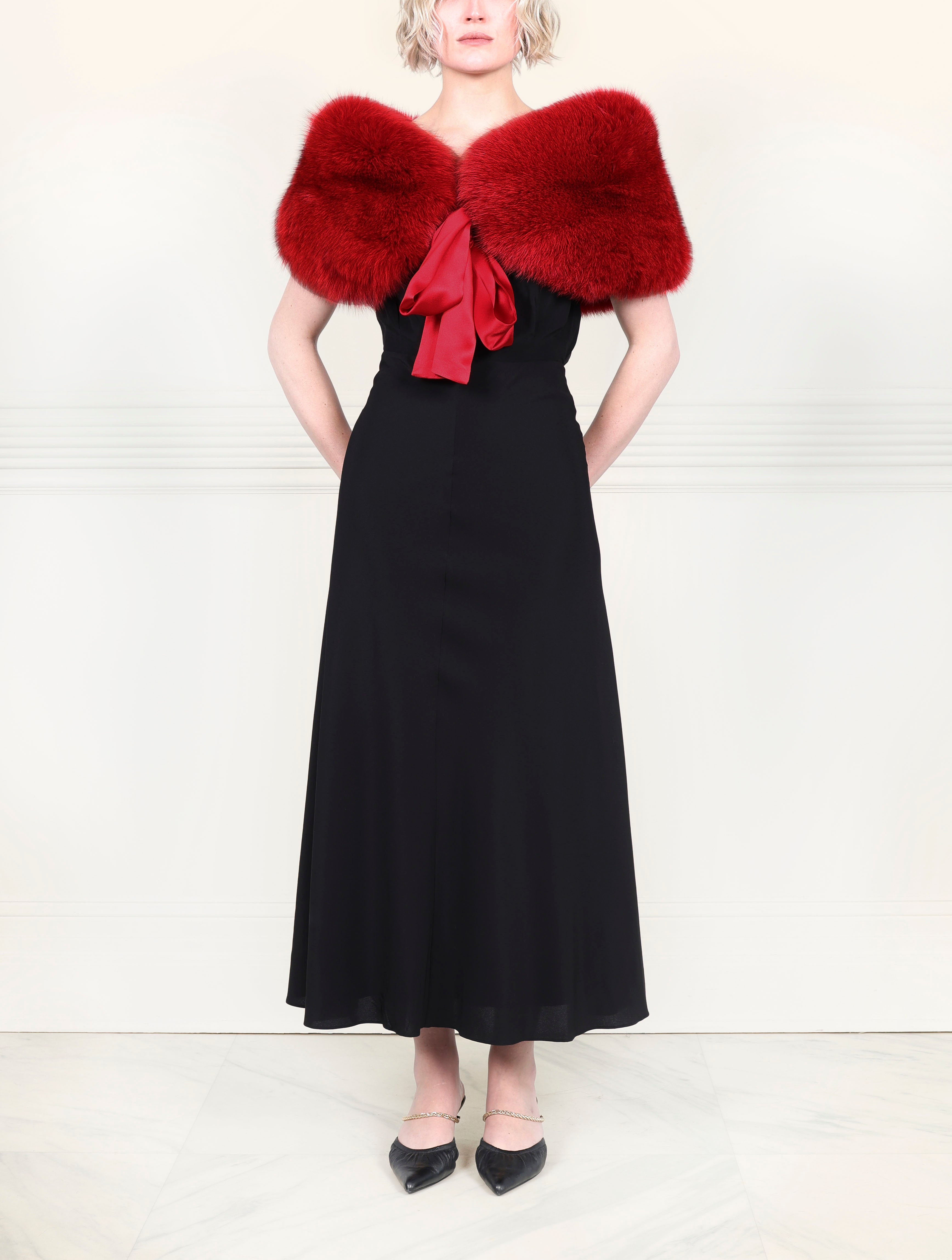 The Bow Fox Fur Stole