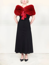 The Bow Fox Fur Stole