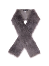 Toscana Shearling Raw Edge Scarf