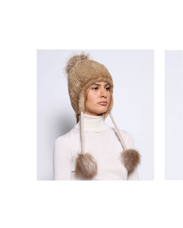 Fur Hat - Dyed Mink Trapper Hat – POLOGEORGIS