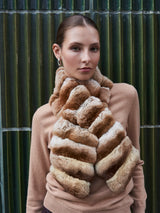Cross Cut Chinchilla Pull Through Scarf