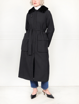 The Gloria Fur Lined Raincoat