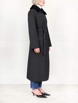 The Gloria Fur Lined Raincoat