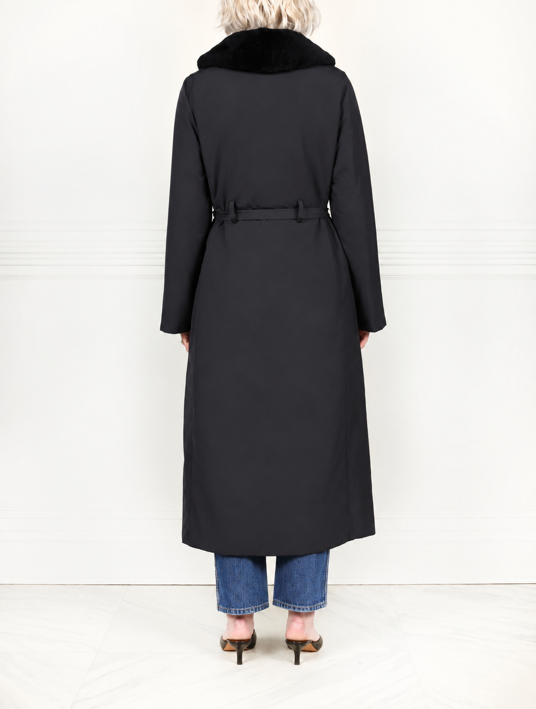 The Gloria Fur Lined Raincoat