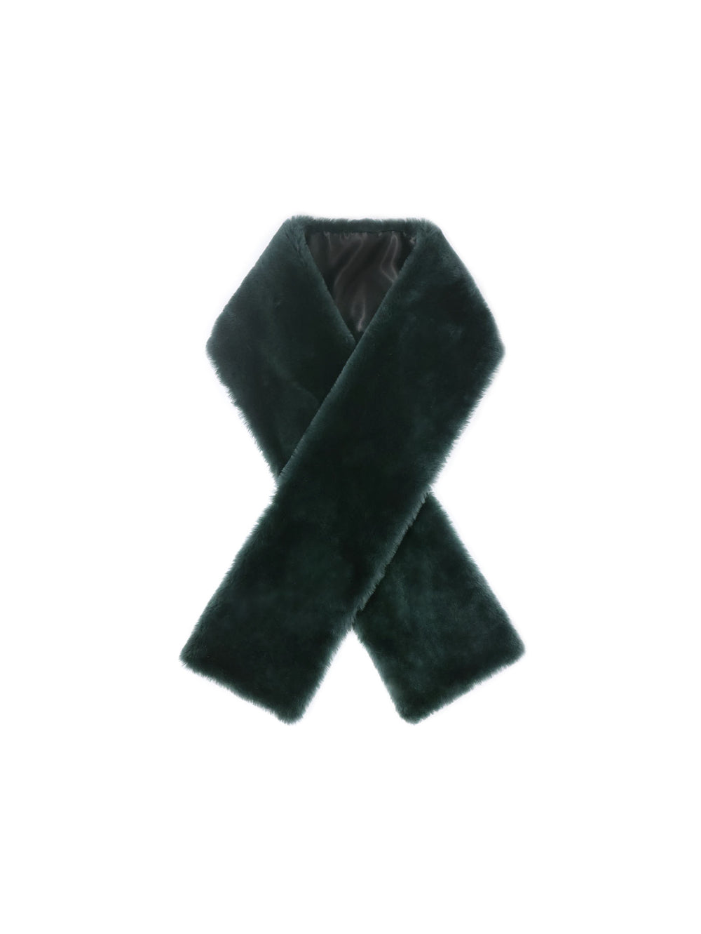 Green Shearling Scarf
