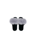 The Soho Fox Fur and Shearling Slipper