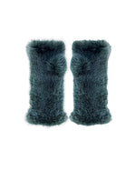 The Short Mink Knitted Fingerless Fur Gloves