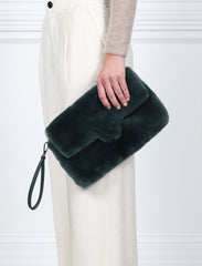 Shearling Clutch