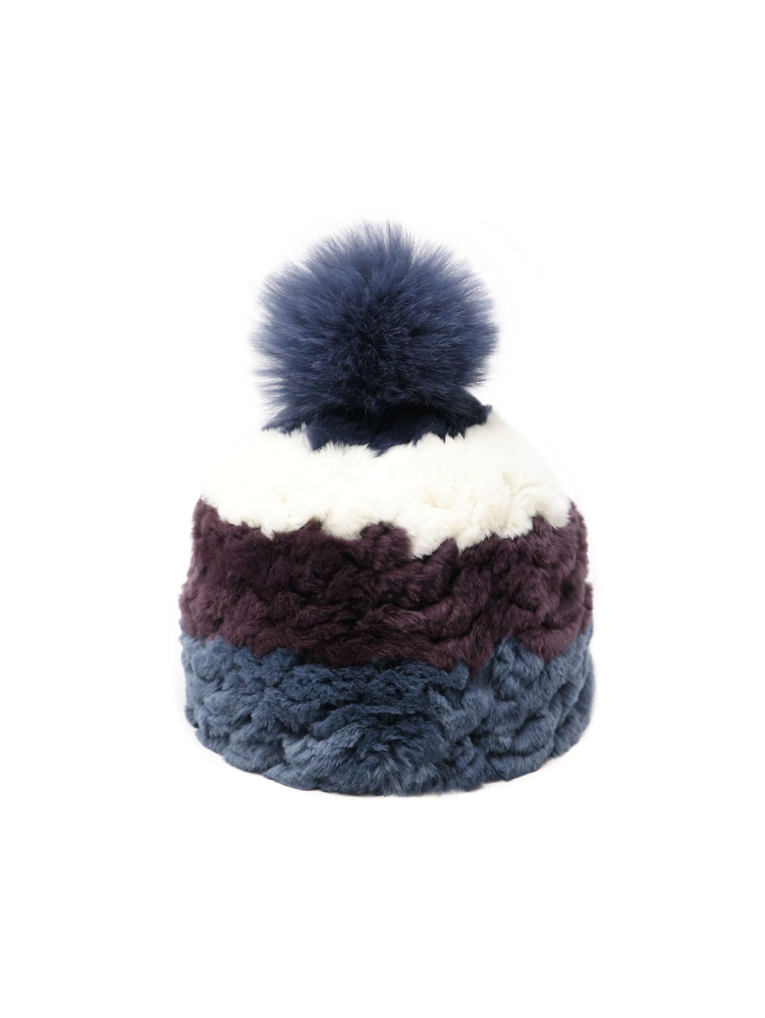 The Knit Striped Rex Rabbit Hat