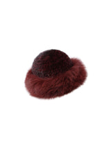 The Knit Mink Fur Hat with Fox Trim