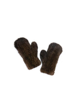 Knitted Mink Mittens