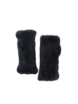 The Short Mink Knitted Fingerless Fur Gloves