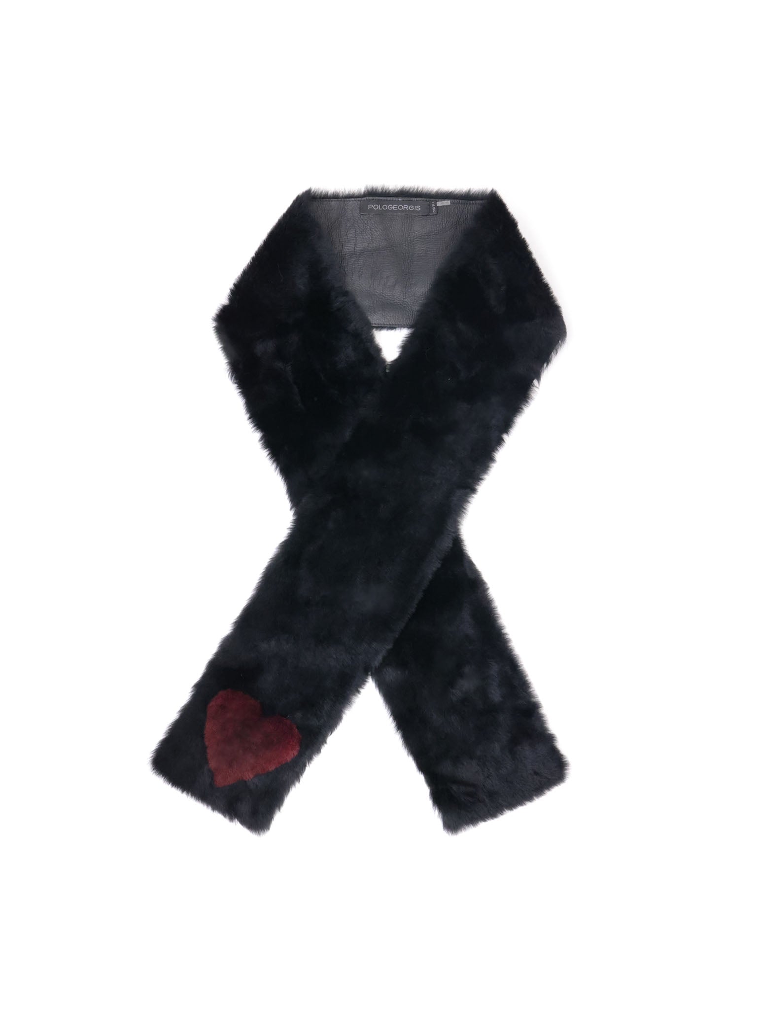 The Heart Merino Shearling Pull Through Scarf