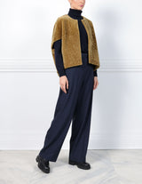 The Frannie Shearling Cocoon Vest