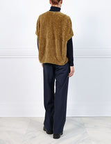 The Frannie Shearling Cocoon Vest