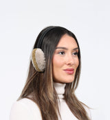 Two Tone Shearling Earmuffs
