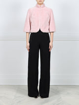 The Romy Cropped Lined Shearling Jacket