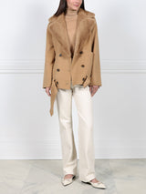 The Coyote Moon Double Face Jacket with Mink Trim