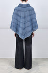 The Elodie Diagonal Mink Fur Poncho