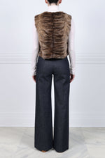 Upcycled Sable Fur Vest