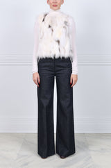 Fox Fur Patchwork Vest