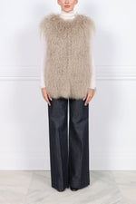 Curly Shearling Vest