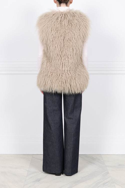 Curly Shearling Vest