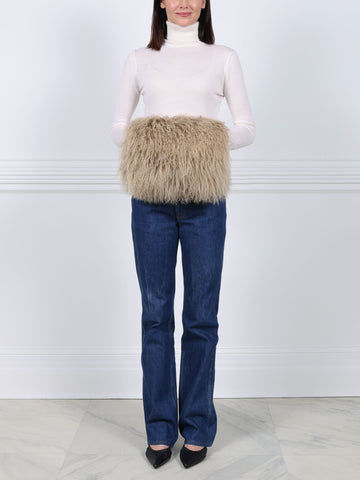 Curly Shearling Muff