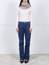 Knit Shearling Neck Ring