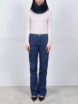 Knit Shearling Neck Ring