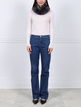 Knit Shearling Neck Ring