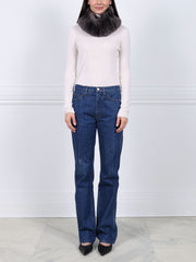 Knit Shearling Neck Ring