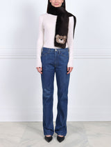 The Bear Merino Shearling Pull Through Scarf