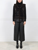 The Shay Hooded Mink Fur Vest