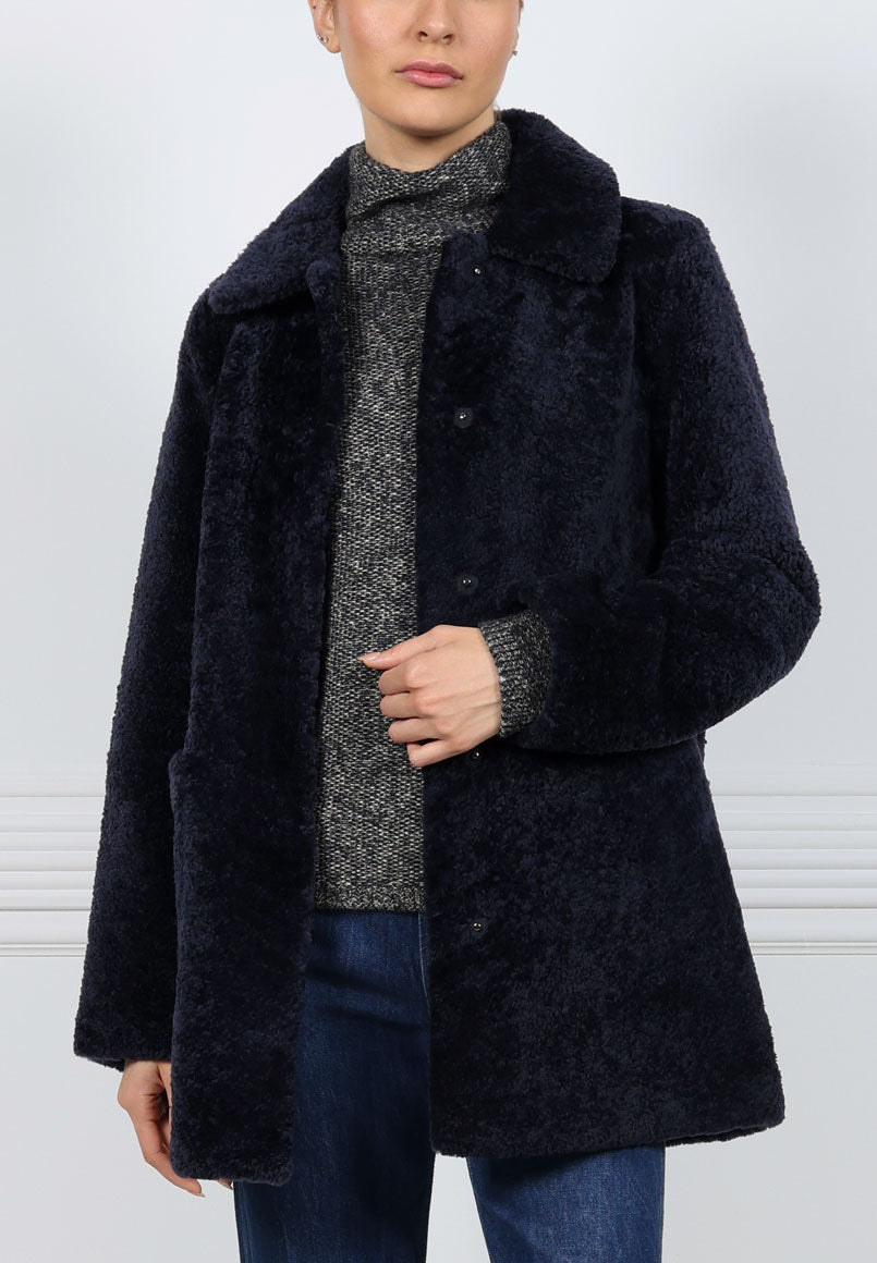 The  Stasia Curly Shearling Jacket