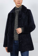 The  Stasia Curly Shearling Jacket
