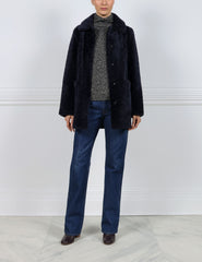 The  Stasia Curly Shearling Jacket