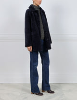 The  Stasia Curly Shearling Jacket
