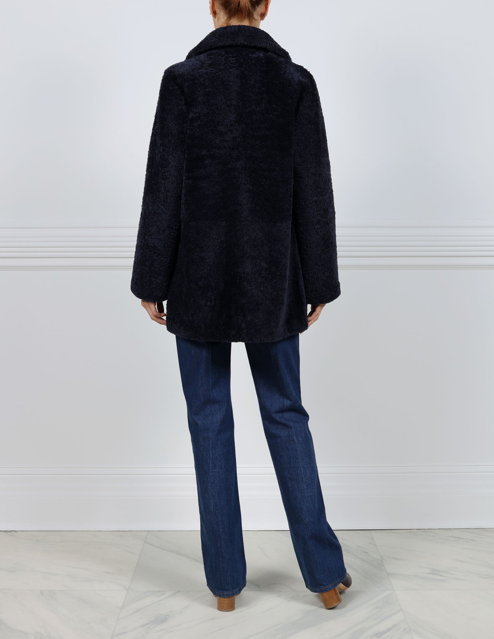 The  Stasia Curly Shearling Jacket