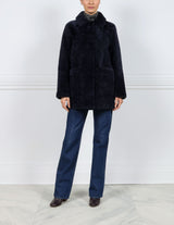 The  Stasia Curly Shearling Jacket