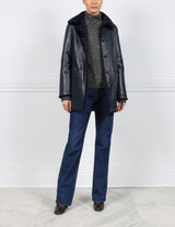 The  Stasia Curly Shearling Jacket
