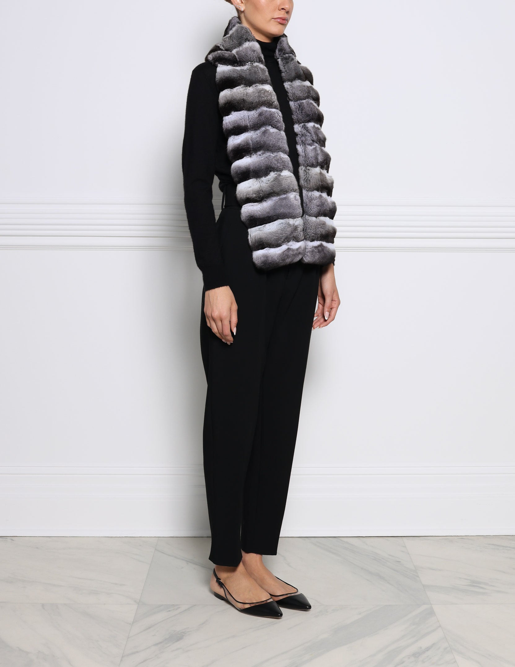 Cross Cut Chinchilla Scarf